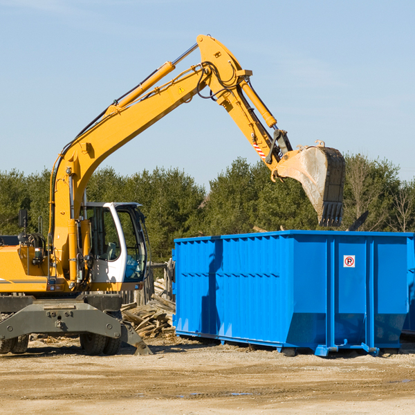 what size residential dumpster rentals are available in Auxier Kentucky